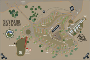 SkyPark Camp + RV Resort - Campground Map - SkyPark at Santa's Village